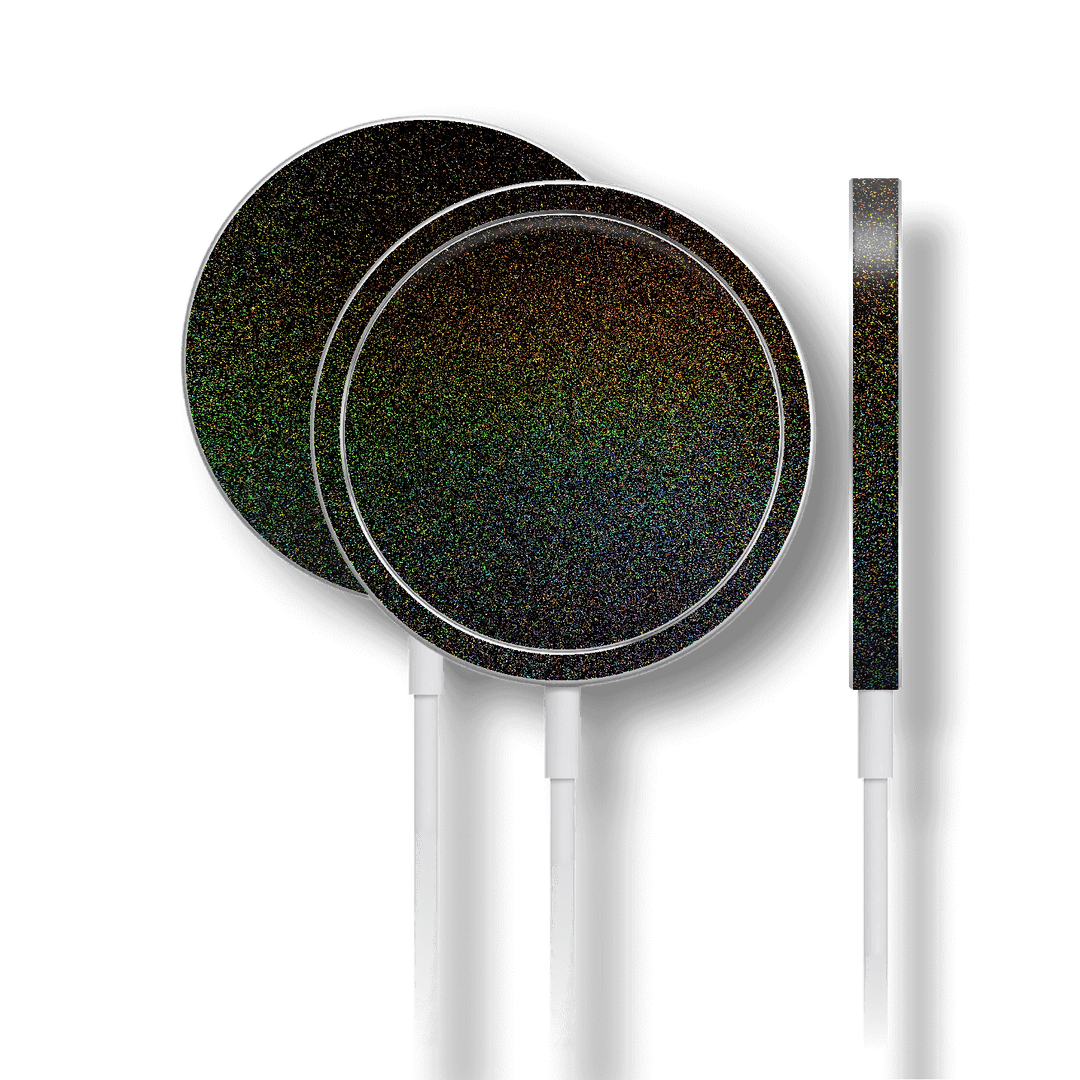 Apple MagSafe Charger GALACTIC RAINBOW Skin, Wrap, Decal