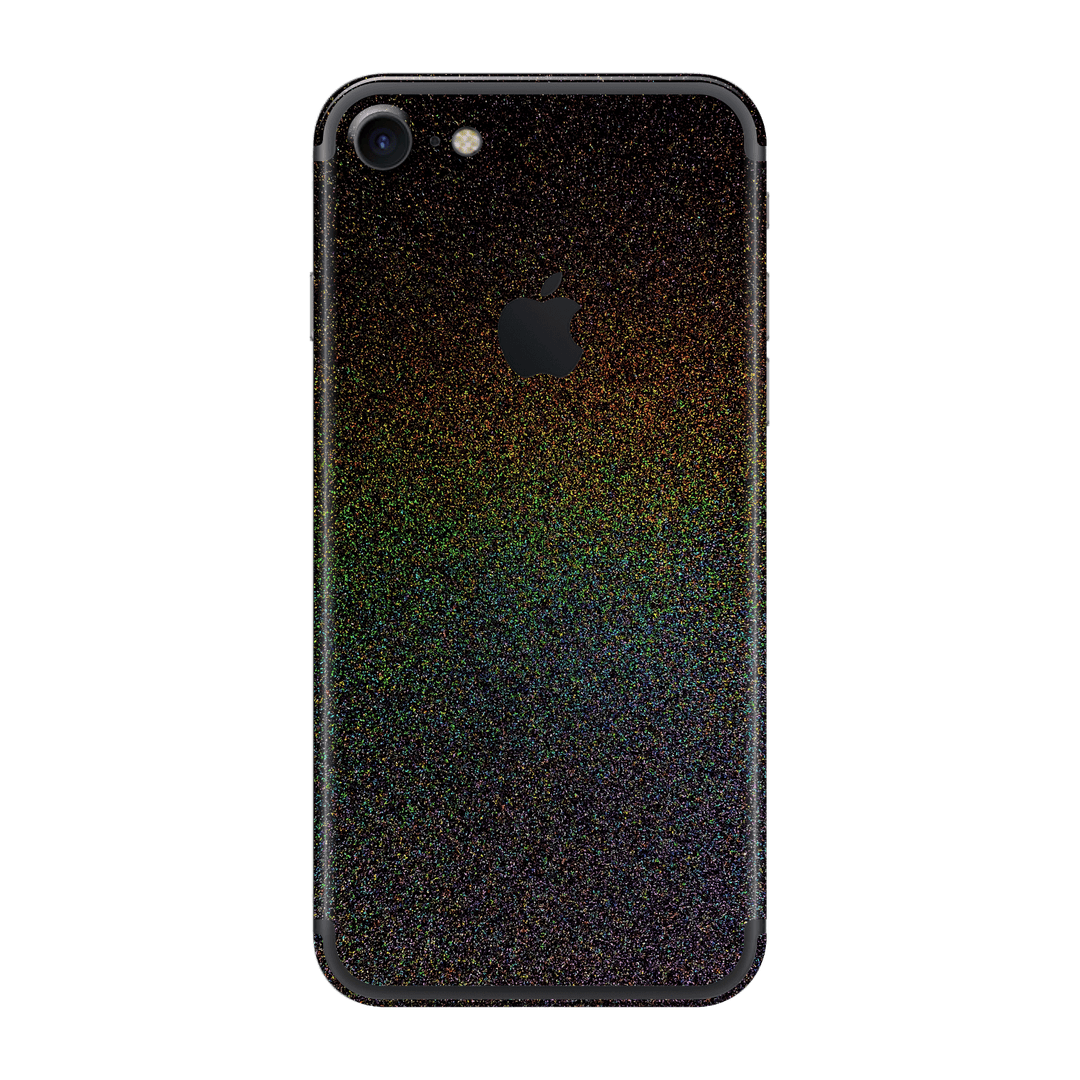 iPhone 7 GALAXY Galactic Black Milky Way Rainbow Sparkling Metallic Gloss Finish Skin Wrap Sticker Decal Cover Protector by EasySkinz | EasySkinz.com