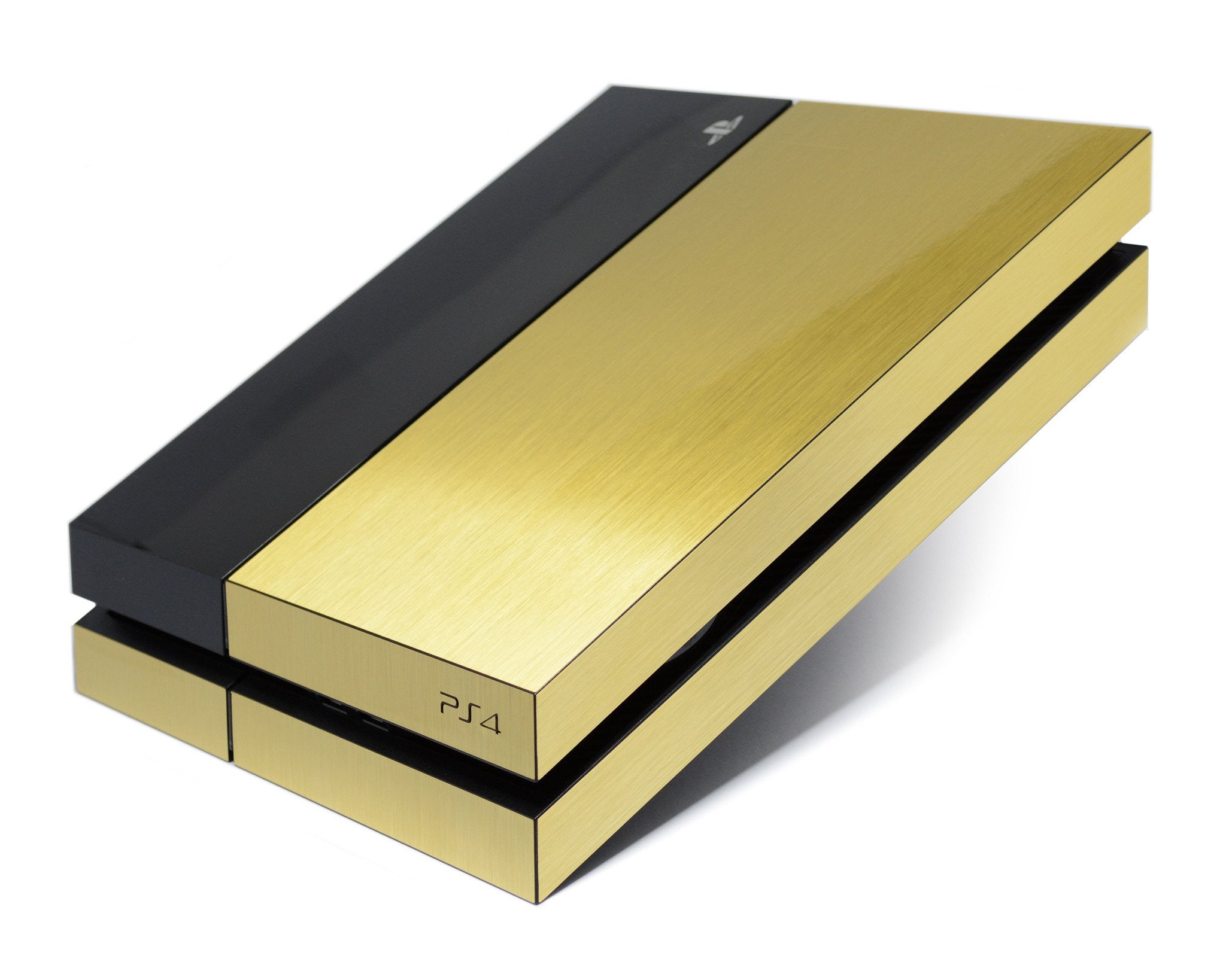 Playstation 4 (PS4) GOLD real metal skin / cover