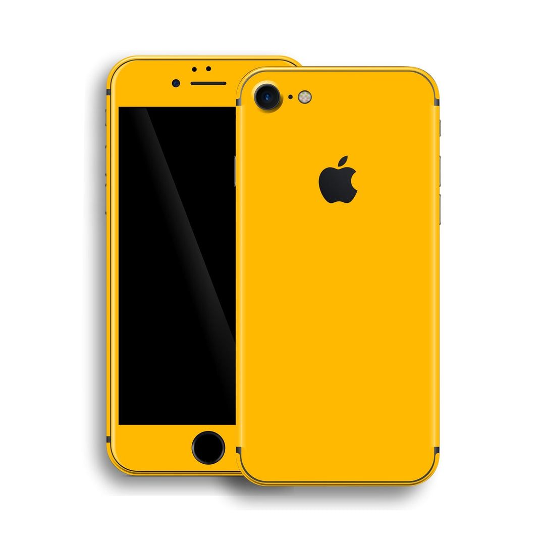 iPhone 8 Glossy Golden Yellow Skin, Wrap, Decal, Protector, Cover by EasySkinz | EasySkinz.com