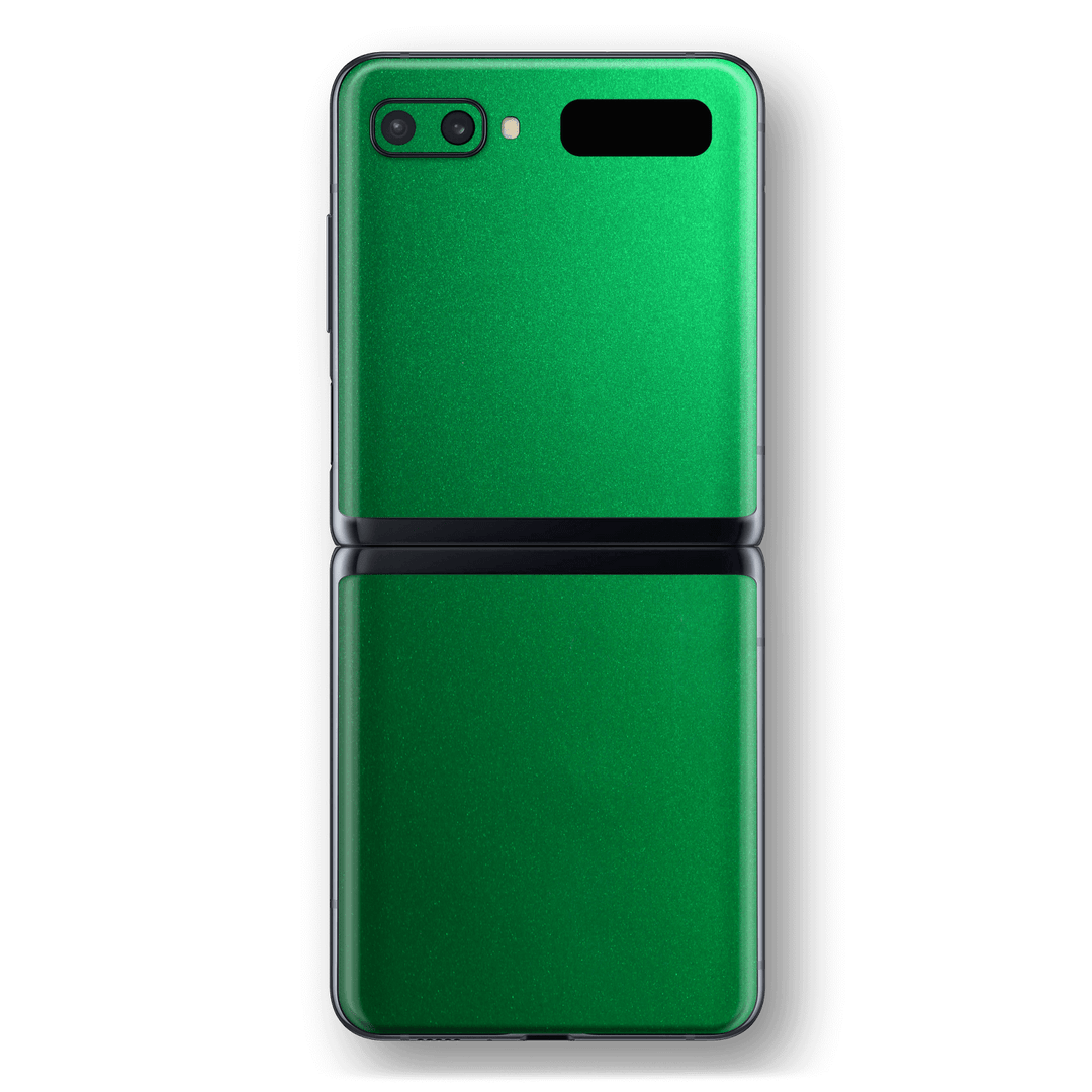 Samsung Galaxy Z Flip 5G Viper Green Tuning Metallic Skin Wrap Sticker Decal Cover Protector by EasySkinz