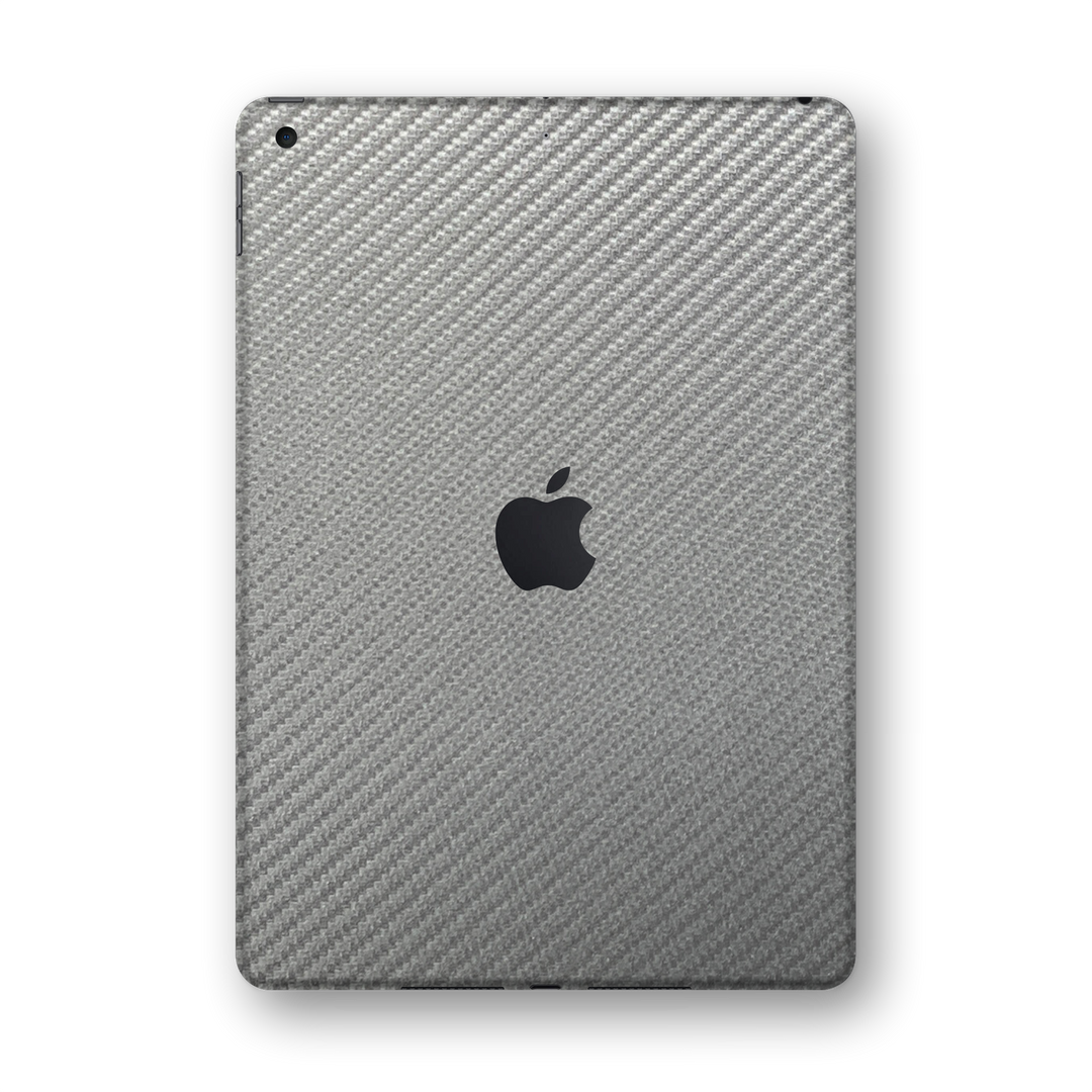 iPad 10.2" 8th Generation 2020 Grey 3D Textured CARBON Fibre Fiber Skin Wrap Sticker Decal Cover Protector by EasySkinz