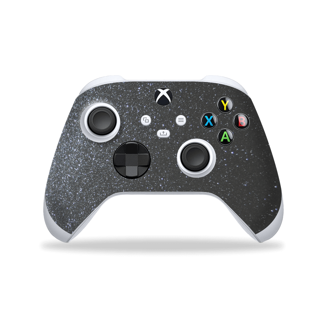 XBOX Series S CONTROLLER Skin - Diamond Meteorite Grey Shimmering, Sparkling, Glitter Skin, Wrap, Decal, Protector, Cover by EasySkinz | EasySkinz.com