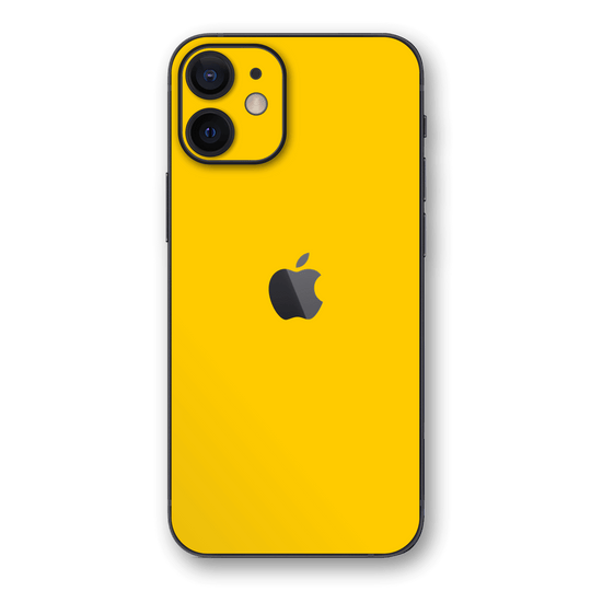 iPhone 12 mini Glossy Golden Yellow Skin, Wrap, Decal, Protector, Cover by EasySkinz | EasySkinz.com