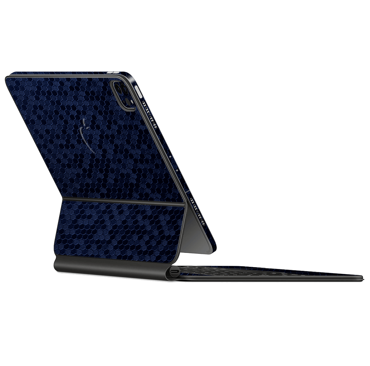 Magic Keyboard for iPad Pro 11" M1 (3rd Gen, 2021) Luxuria Navy Blue Honeycomb 3D Textured Skin Wrap Sticker Decal Cover Protector by EasySkinz | EasySkinz.com
