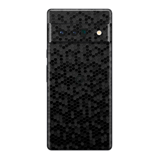 Google Pixel 6 Pro Luxuria Black Honeycomb 3D Textured Skin Wrap Sticker Decal Cover Protector by EasySkinz | EasySkinz.com