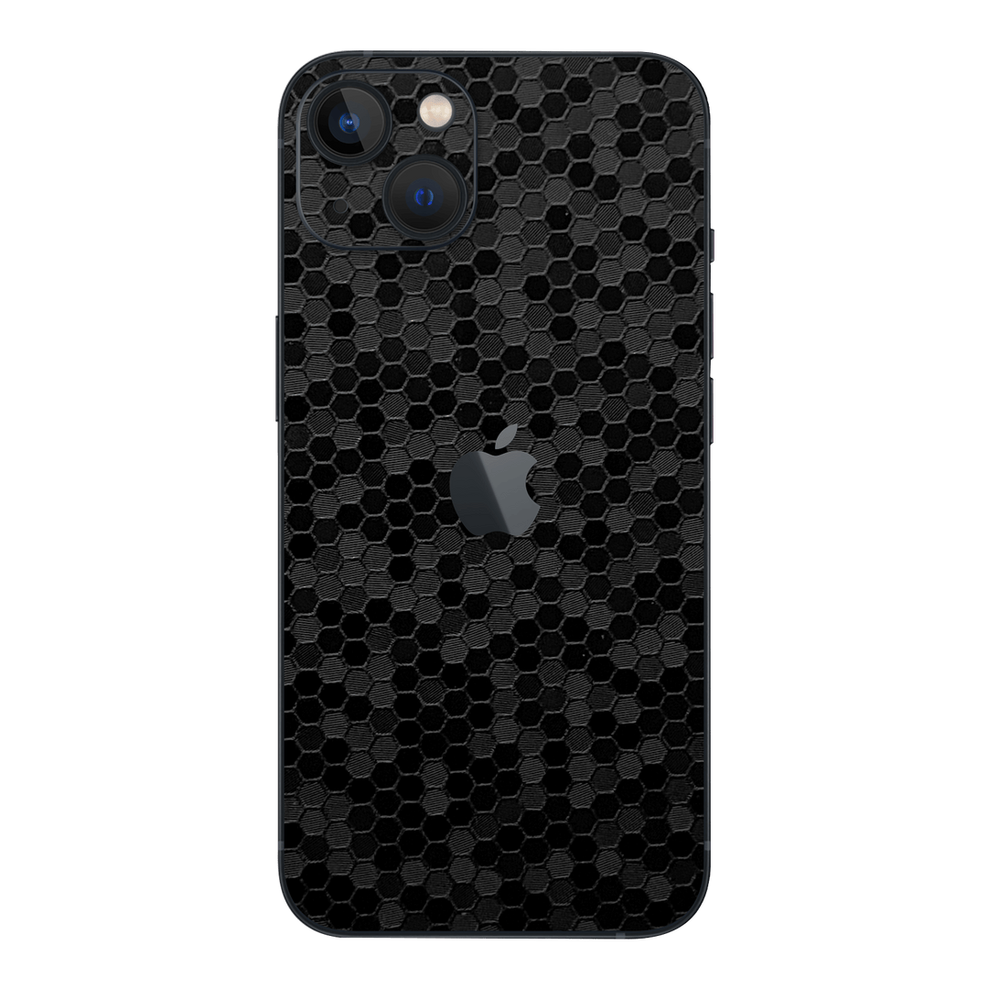 iPhone 13 MINI LUXURIA BLACK HONEYCOMB 3D TEXTURED Skin - Premium Protective Skin Wrap Sticker Decal Cover by QSKINZ | Qskinz.com