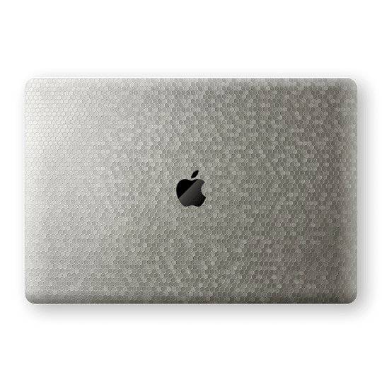 MacBook Pro 16" (2019) SILVER Honeycomb 3D Textured Skin Wrap Sticker Decal Cover Protector by EasySkinz