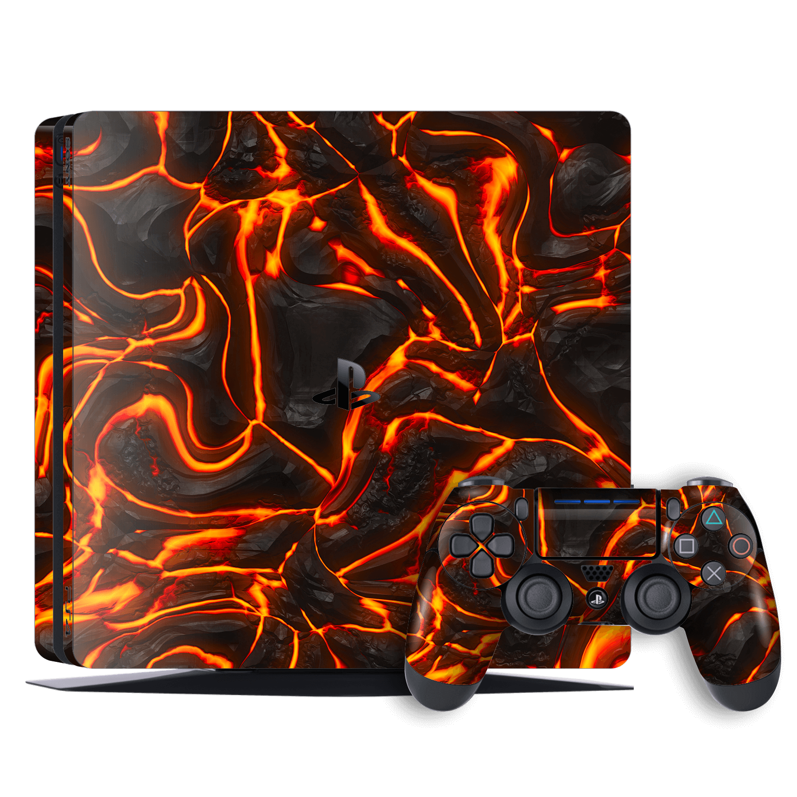 Playstation 4 SLIM SIGNATURE LAVA Skin 06