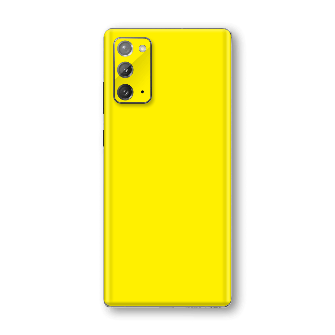 Samsung Galaxy NOTE 20 Lemon Yellow Glossy Gloss Finish Skin Wrap Sticker Decal Cover Protector by EasySkinz