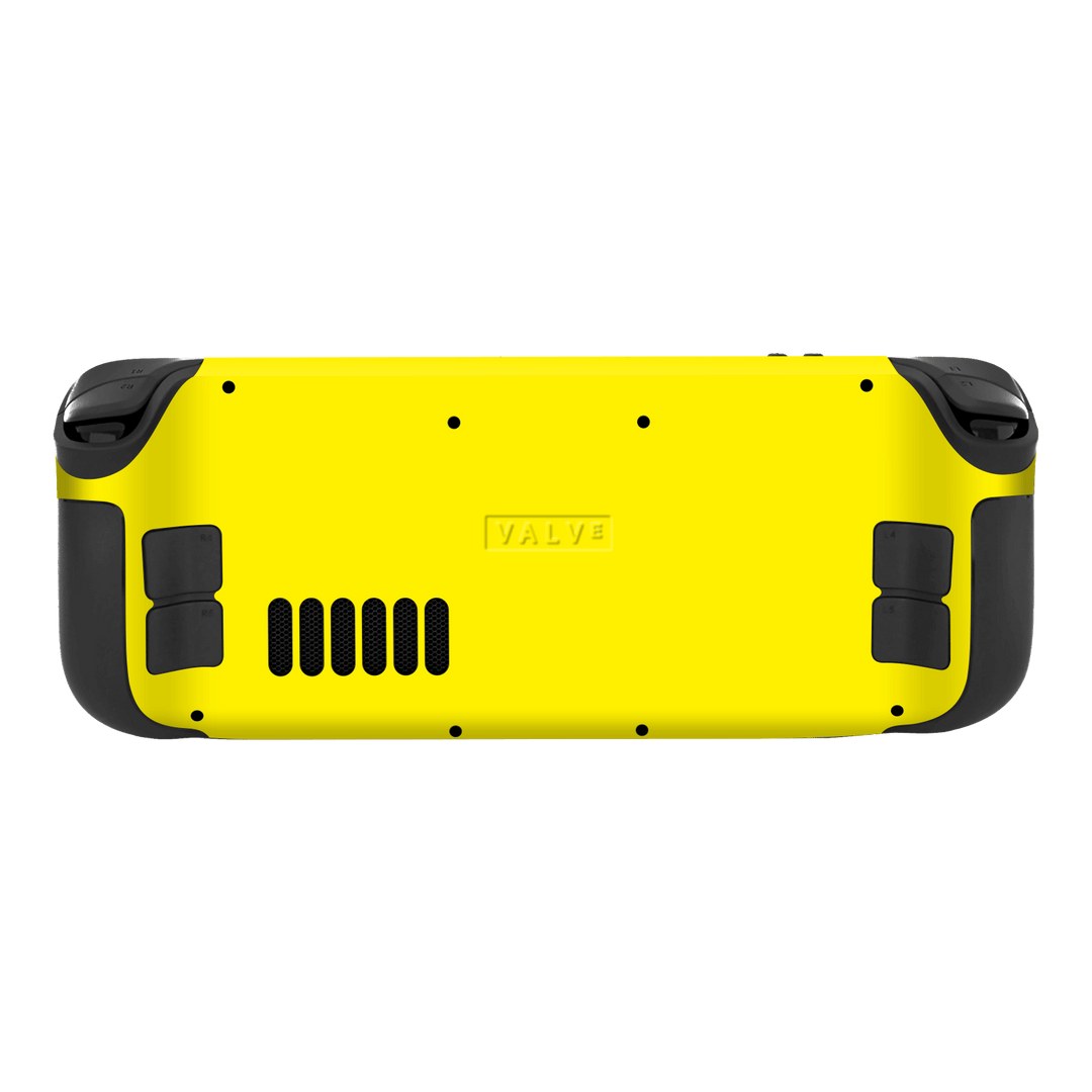 Steam Deck Gloss Glossy Lemon Yellow Skin Wrap Sticker Decal Cover Protector by EasySkinz | EasySkinz.com