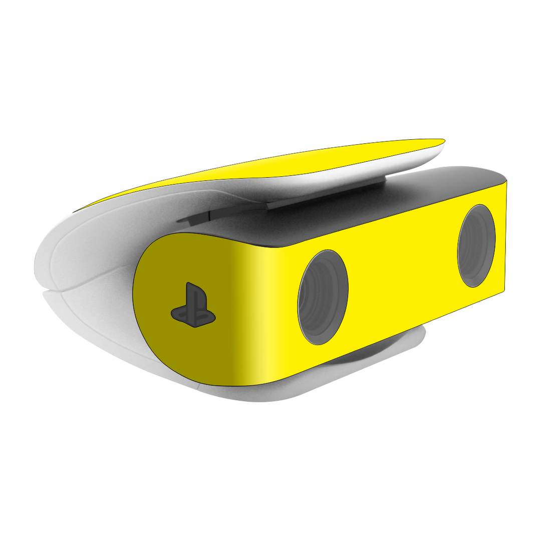 PS5 Playstation 5 HD Camera Skin - Gloss Glossy Lemon Yellow Skin Wrap Decal Cover Protector by EasySkinz | EasySkinz.com