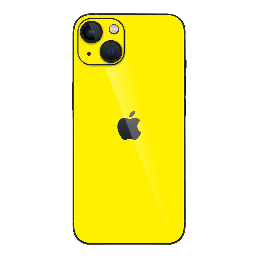 iPhone 14 Plus GLOSSY Lemon Yellow Skin - Premium Protective Skin Wrap Sticker Decal Cover by QSKINZ | Qskinz.com