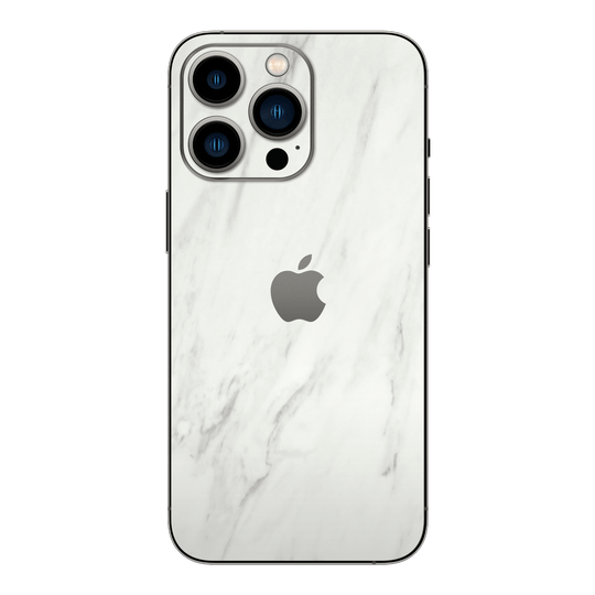 iPhone 14 PRO Luxuria White Marble Stone Skin Wrap Sticker Decal Cover Protector by EasySkinz | EasySkinz.com