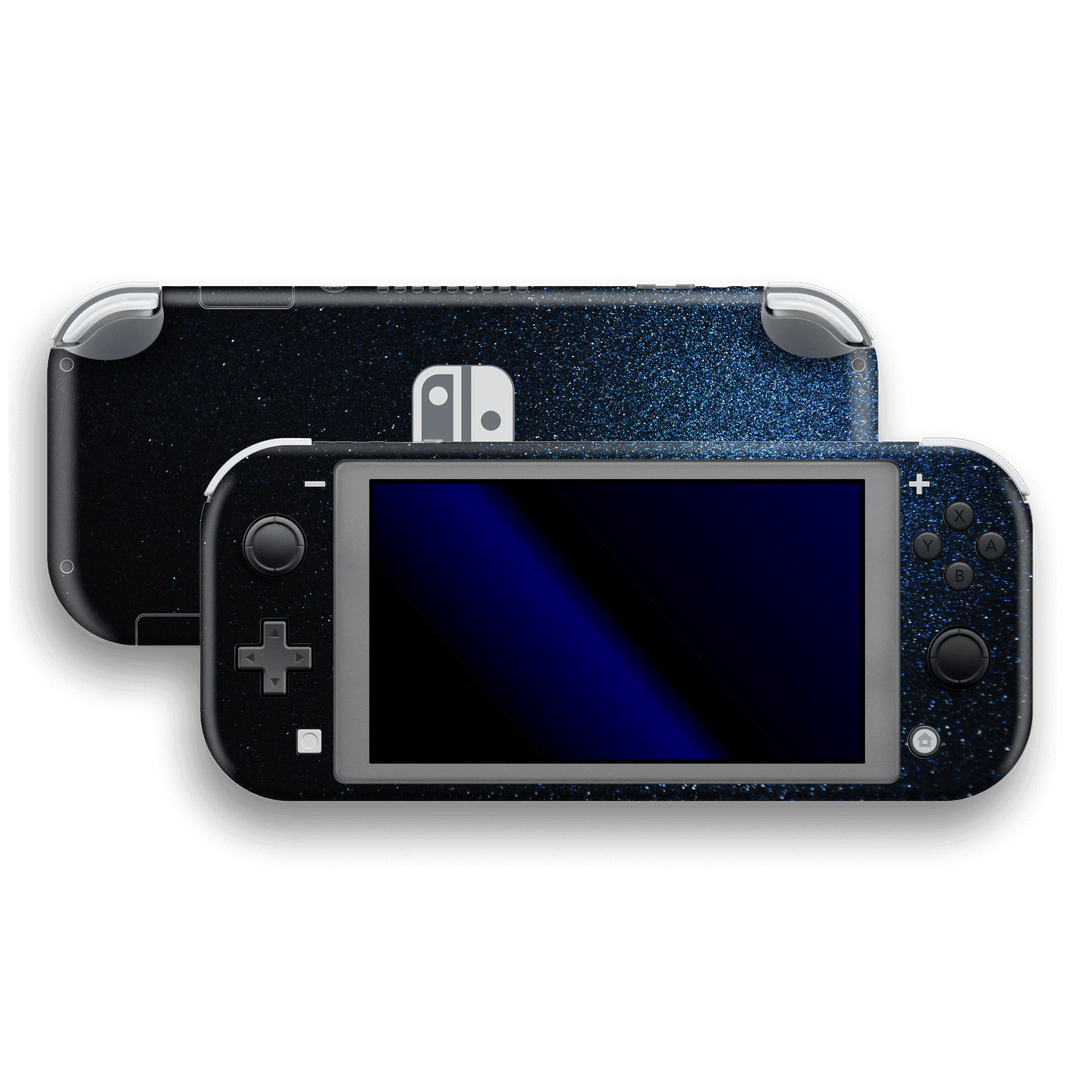 Nintendo Switch LITE GLOSSY MIDNIGHT BLUE Metallic Skin Wrap Sticker Decal Cover Protector by EasySkinz