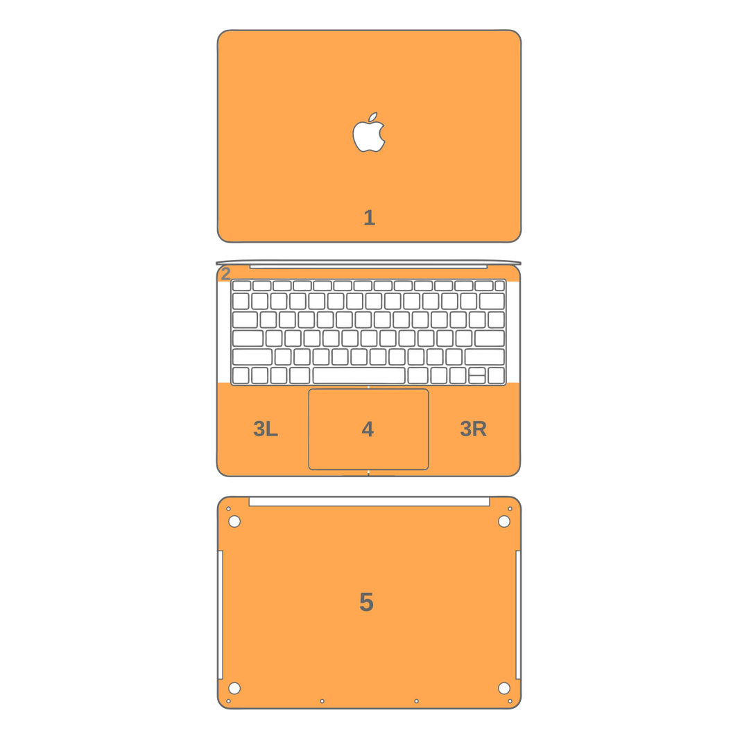 MacBook Pro 13" (2019) GLOSSY Orange Skin