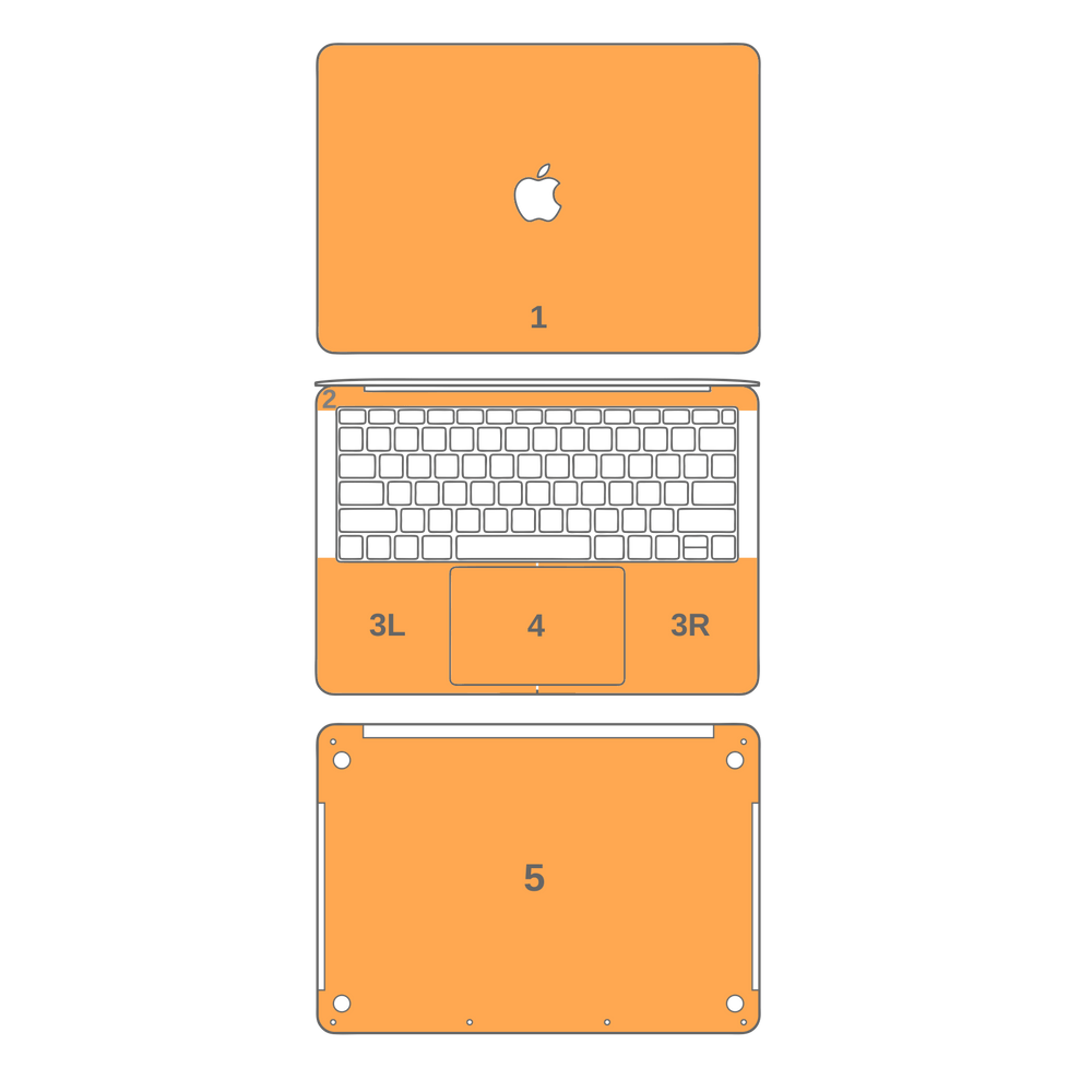 MacBook AIR 13" (2020) Glossy VIPER GREEN Tuning Metallic Skin