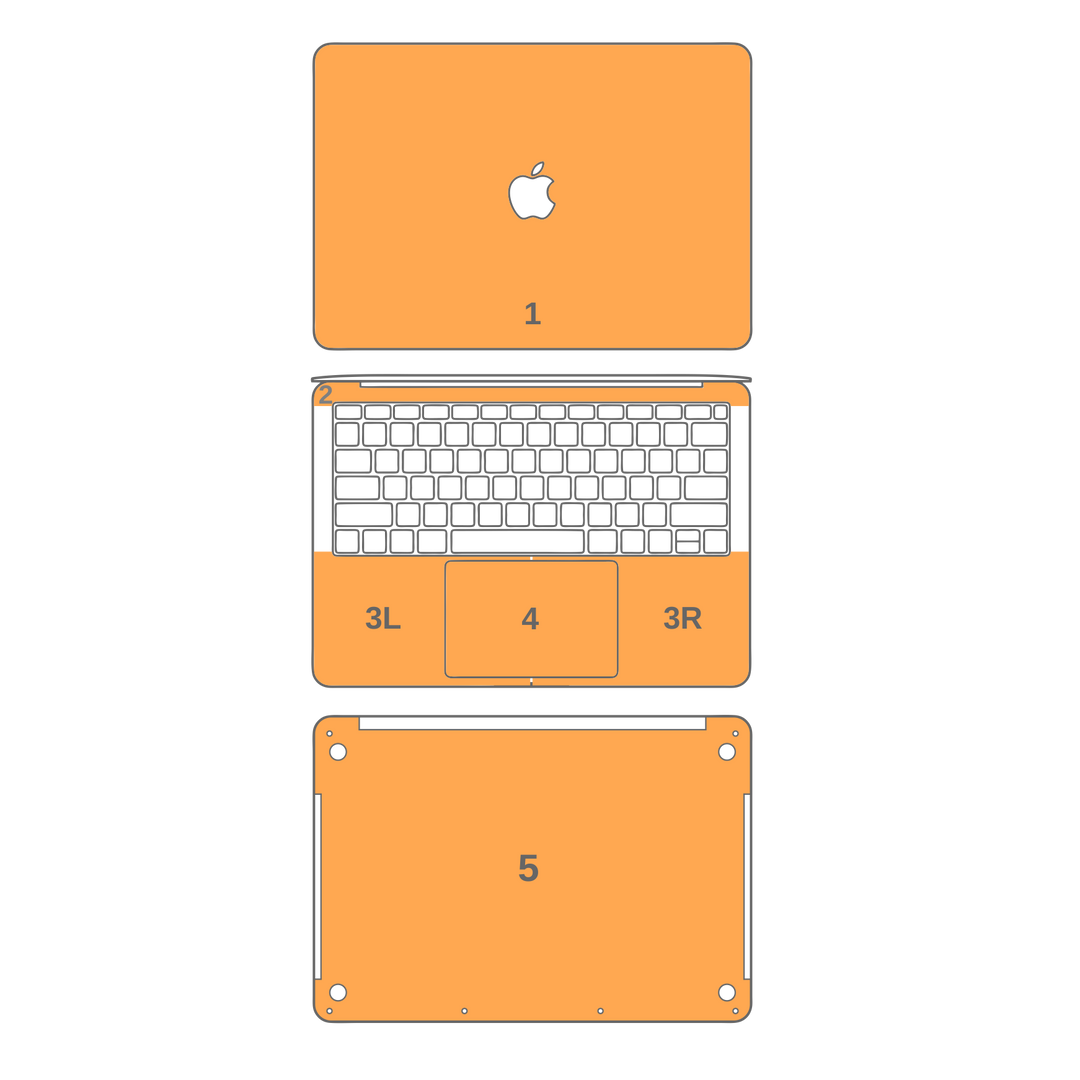 MacBook Pro 13" (No Touch Bar, 2016-2018) LUXURIA Raven Black Textured Skin