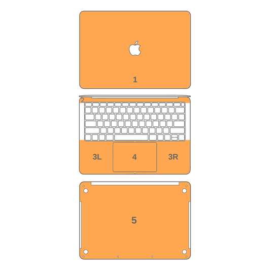 MacBook Pro 13" (No Touch Bar, 2016-2018) LUXURIA Raven Black Textured Skin