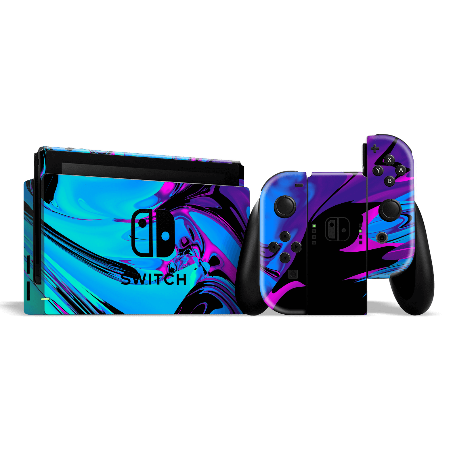 Nintendo SWITCH Print Printed Custom SIGNATURE Rainy Night in Bangkok Skin Wrap Sticker Decal Cover Protector by EasySkinz