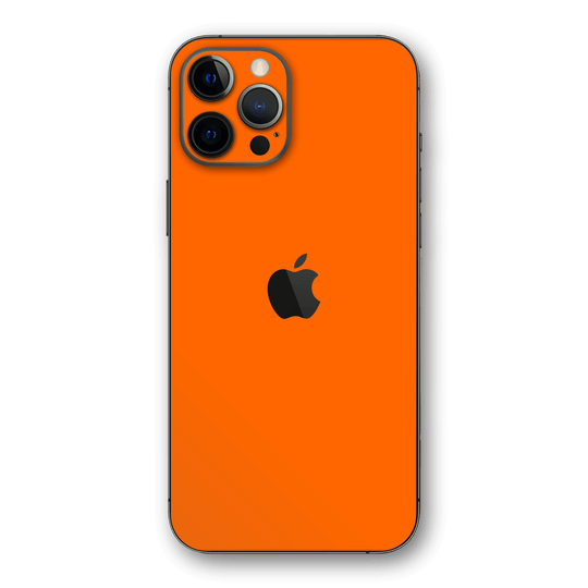 iPhone 12 Pro MAX GLOSSY Orange Skin - Premium Protective Skin Wrap Sticker Decal Cover by QSKINZ | Qskinz.com