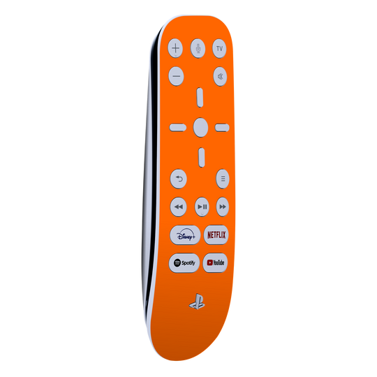 PS5 Playstation 5 Media Remote Skin - Gloss Glossy Orange Skin Wrap Decal Cover Protector by EasySkinz | EasySkinz.com