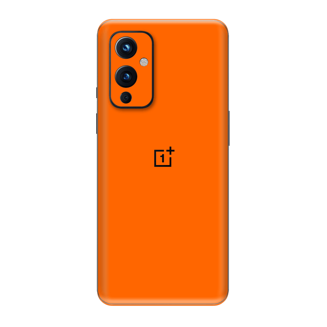 OnePlus 9 Gloss Glossy Orange Skin Wrap Sticker Decal Cover Protector by EasySkinz