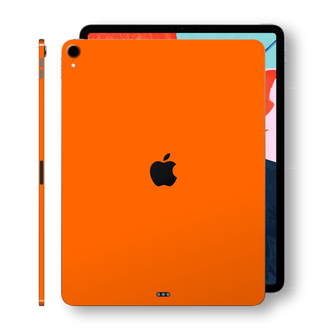 iPad PRO 11-inch 2018 Glossy ORANGE Skin Wrap Sticker Decal Cover Protector by EasySkinz