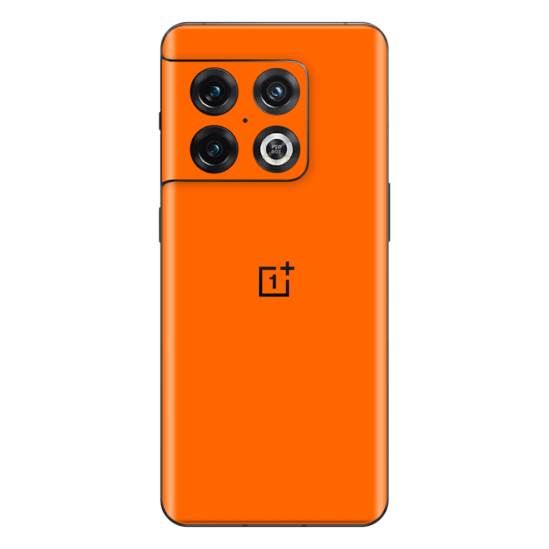 OnePlus 10 PRO Gloss Glossy Orange Skin Wrap Sticker Decal Cover Protector by EasySkinz | EasySkinz.com