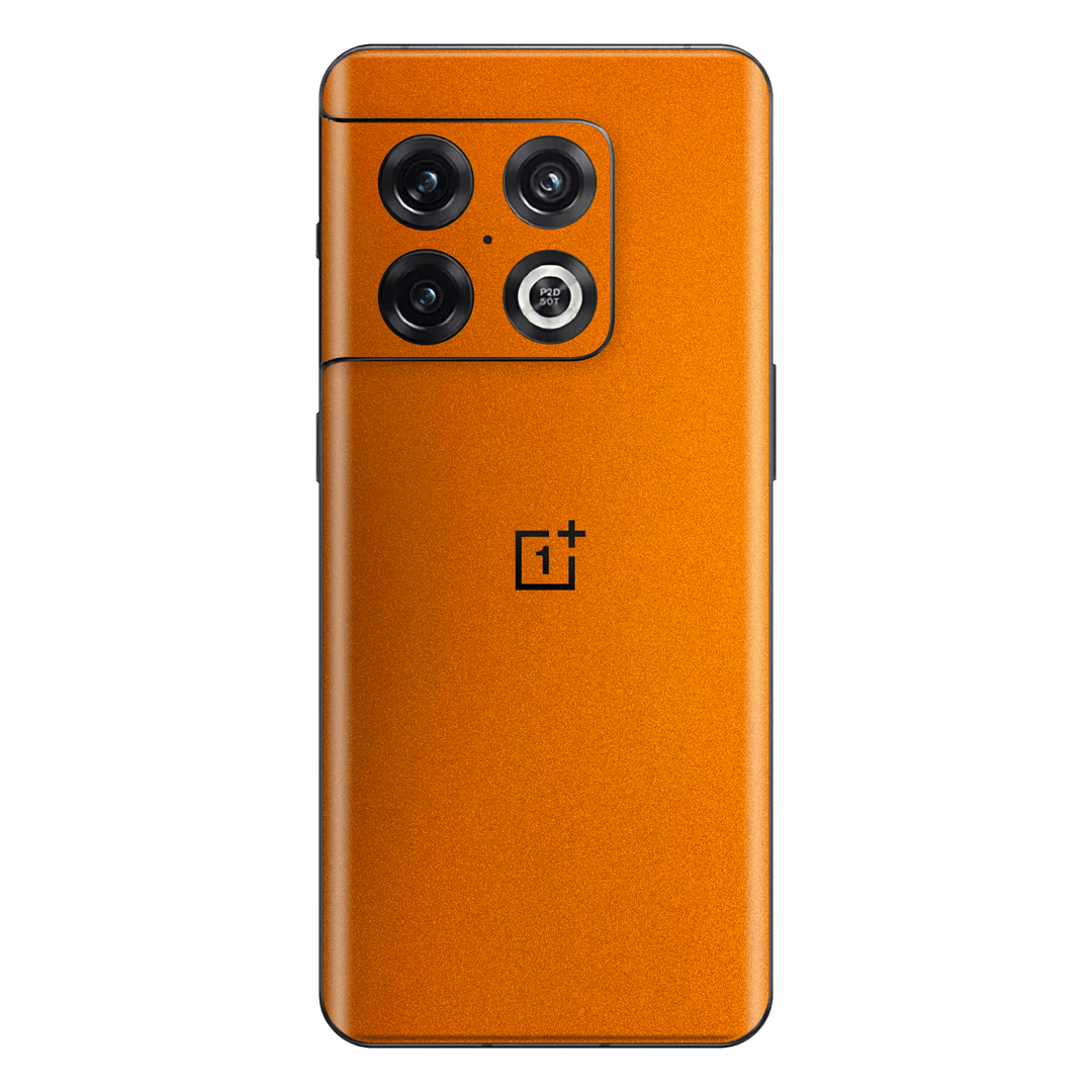 OnePlus 10 PRO Fiery Orange Tuning Metallic Gloss Finish Skin Wrap Sticker Decal Cover Protector by EasySkinz | EasySkinz.com