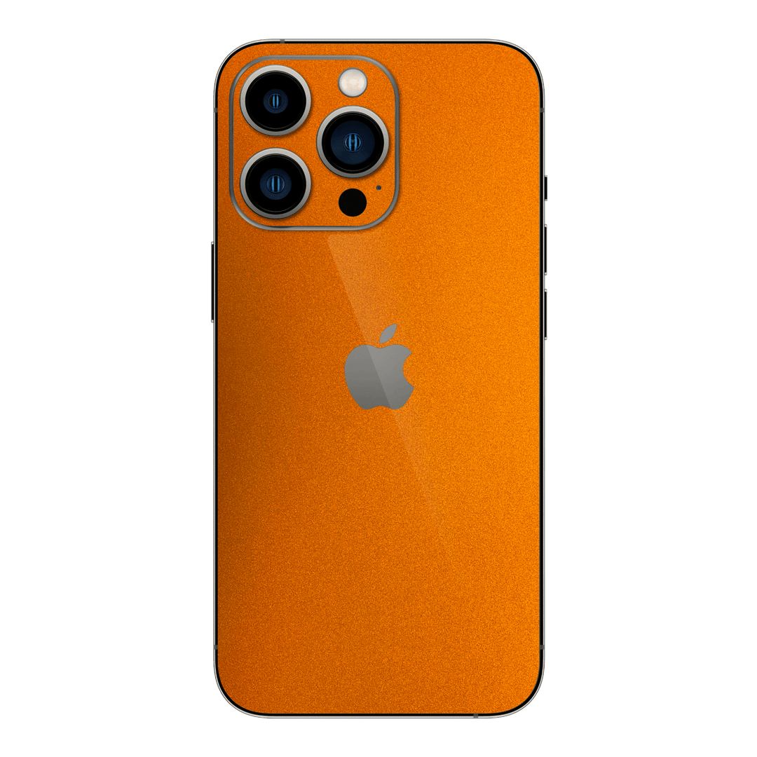 iPhone 14 Pro MAX GLOSSY FIERY ORANGE TUNING Metallic Skin - Premium Protective Skin Wrap Sticker Decal Cover by QSKINZ | Qskinz.com