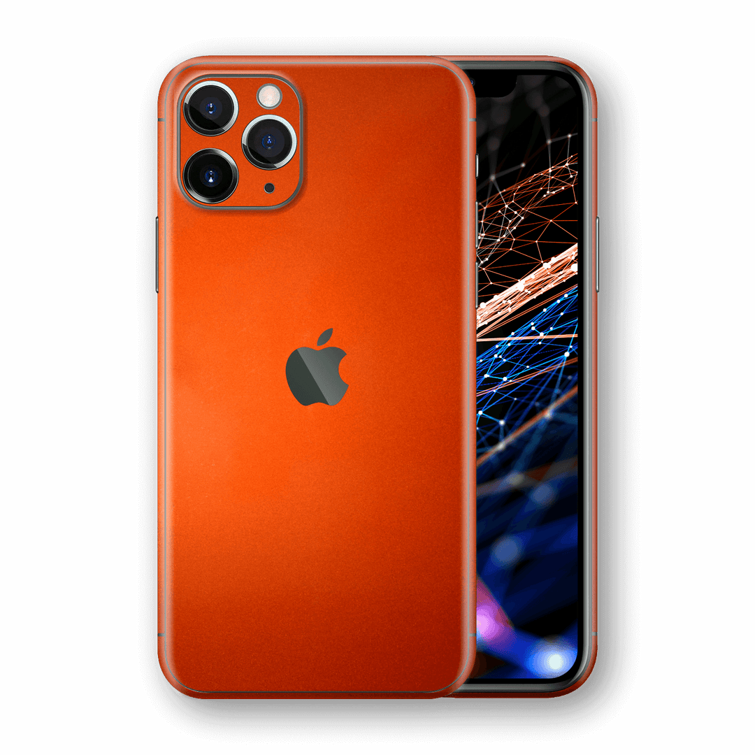 iPhone 11 PRO Fiery Orange Tuning Metallic Skin, Wrap, Decal, Protector, Cover by EasySkinz | EasySkinz.com  Edit alt text