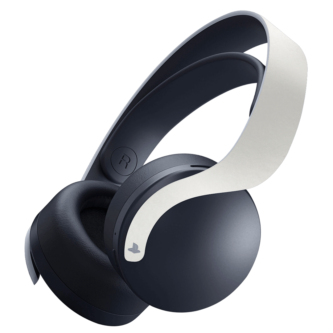 PS5 PlayStation 5 PULSE 3D Wireless Headset Skin - Satin White Pearl Matt Matte Skin Wrap Decal Cover Protector by EasySkinz | EasySkinz.com