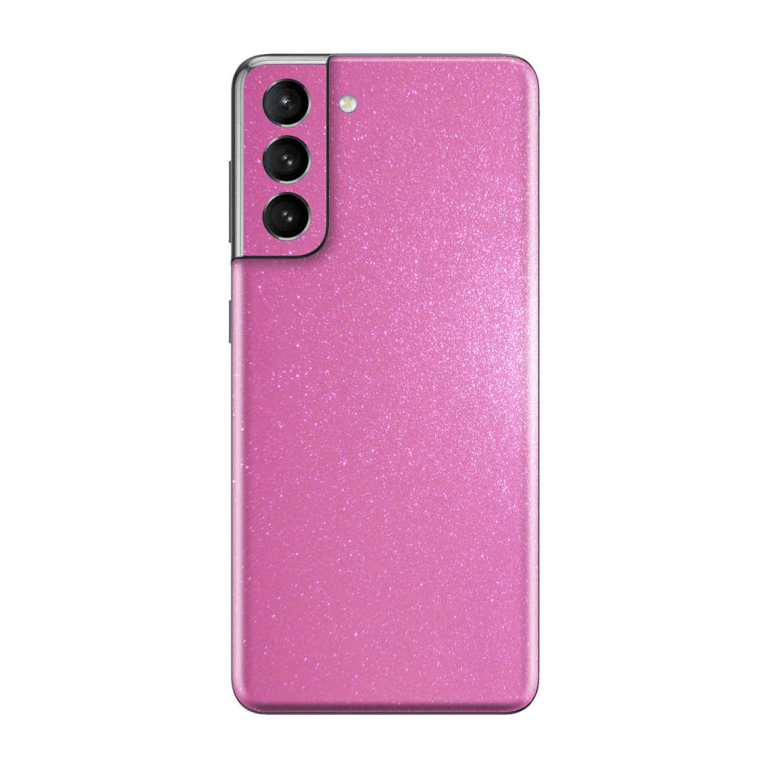Samsung Galaxy S21 Diamond Pink Shimmering, Sparkling, Glitter Skin, Wrap, Decal, Protector, Cover by EasySkinz | EasySkinz.com