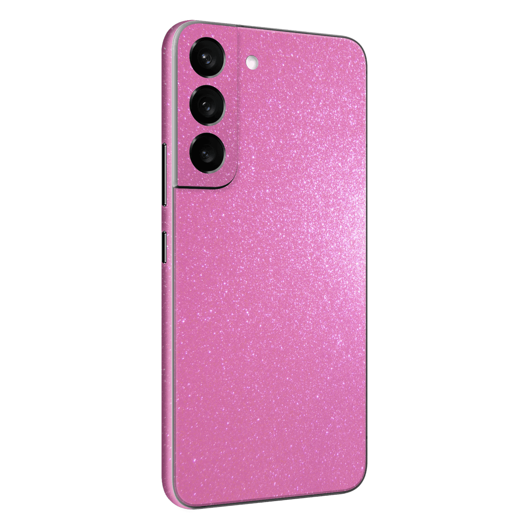 Samsung Galaxy S22+ PLUS Diamond Pink Shimmering Sparkling Glitter Skin Wrap Sticker Decal Cover Protector by EasySkinz | EasySkinz.com