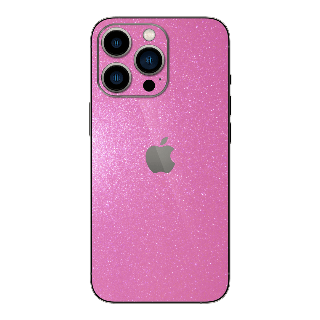 iPhone 14 PRO Diamond Pink Shimmering Sparkling Glitter Skin Wrap Sticker Decal Cover Protector by EasySkinz | EasySkinz.com
