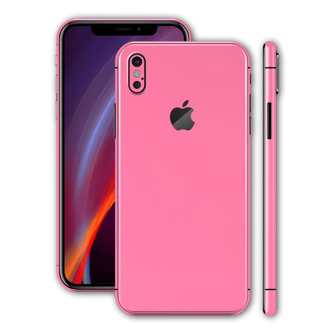 iPhone XS MAX GLOSSY HOT PINK Skin / Wrap / Decal – Qskinz™ iPhone XS MAX GLOSSY HOT PINK Skin / Wrap / Decal – Qskinz™