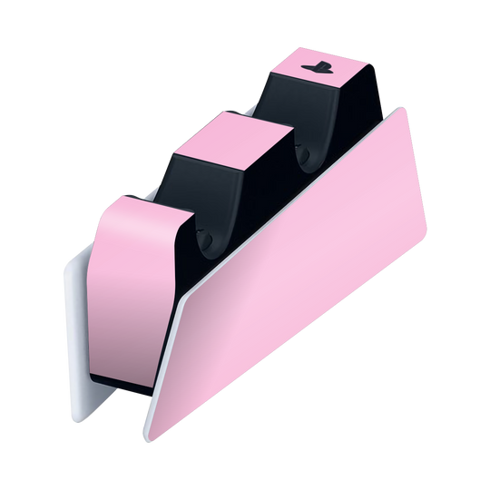 PS5 Playstation 5 DualSense Charging Station Skin - Pink Matt Matte Skin Wrap Decal Cover Protector by EasySkinz | EasySkinz.com
