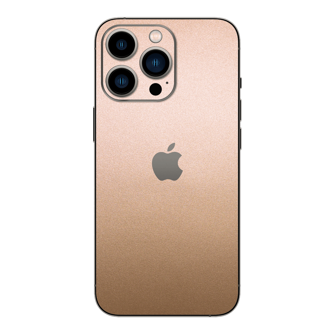 iPhone 14 PRO LUXURIA Rose Gold Metallic Skin - Premium Protective Skin Wrap Sticker Decal Cover by QSKINZ | Qskinz.com