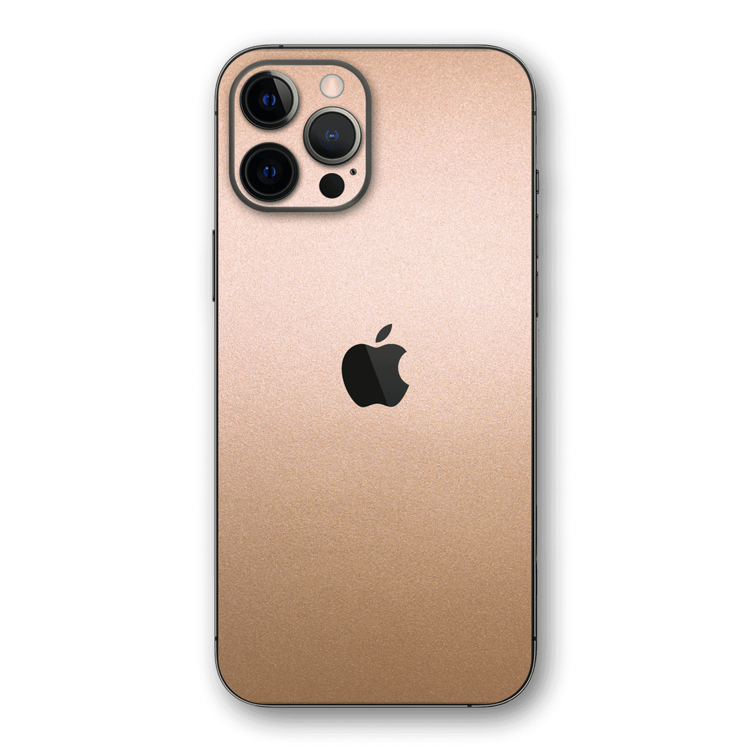 iPhone 12 Pro MAX LUXURIA Rose Gold Metallic Skin - Premium Protective Skin Wrap Sticker Decal Cover by QSKINZ | Qskinz.com