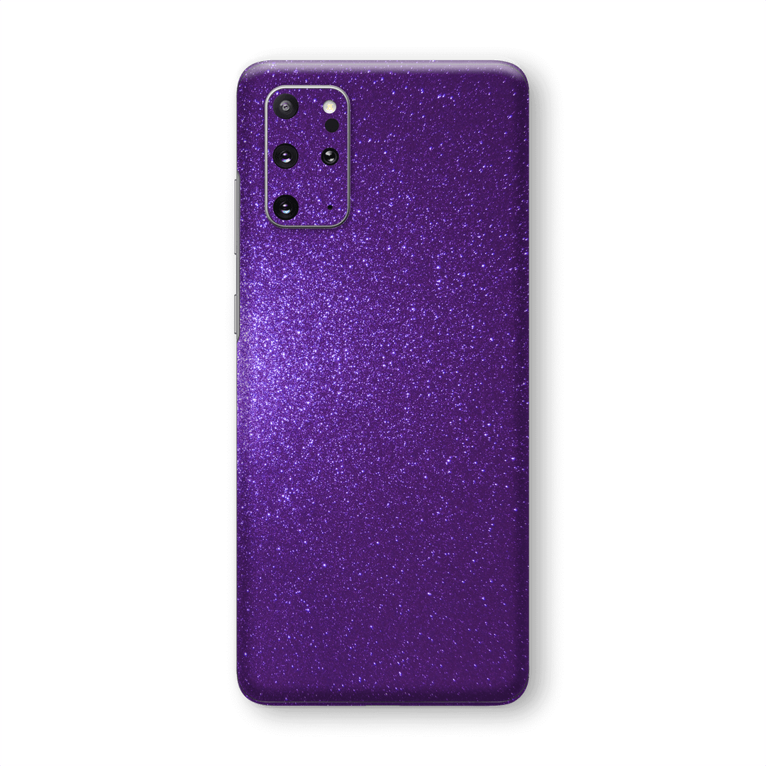 Samsung Galaxy S20+ PLUS Diamond PURPLE Shimmering, Sparkling, Glitter Skin Wrap Sticker Decal Cover Protector by EasySkinz