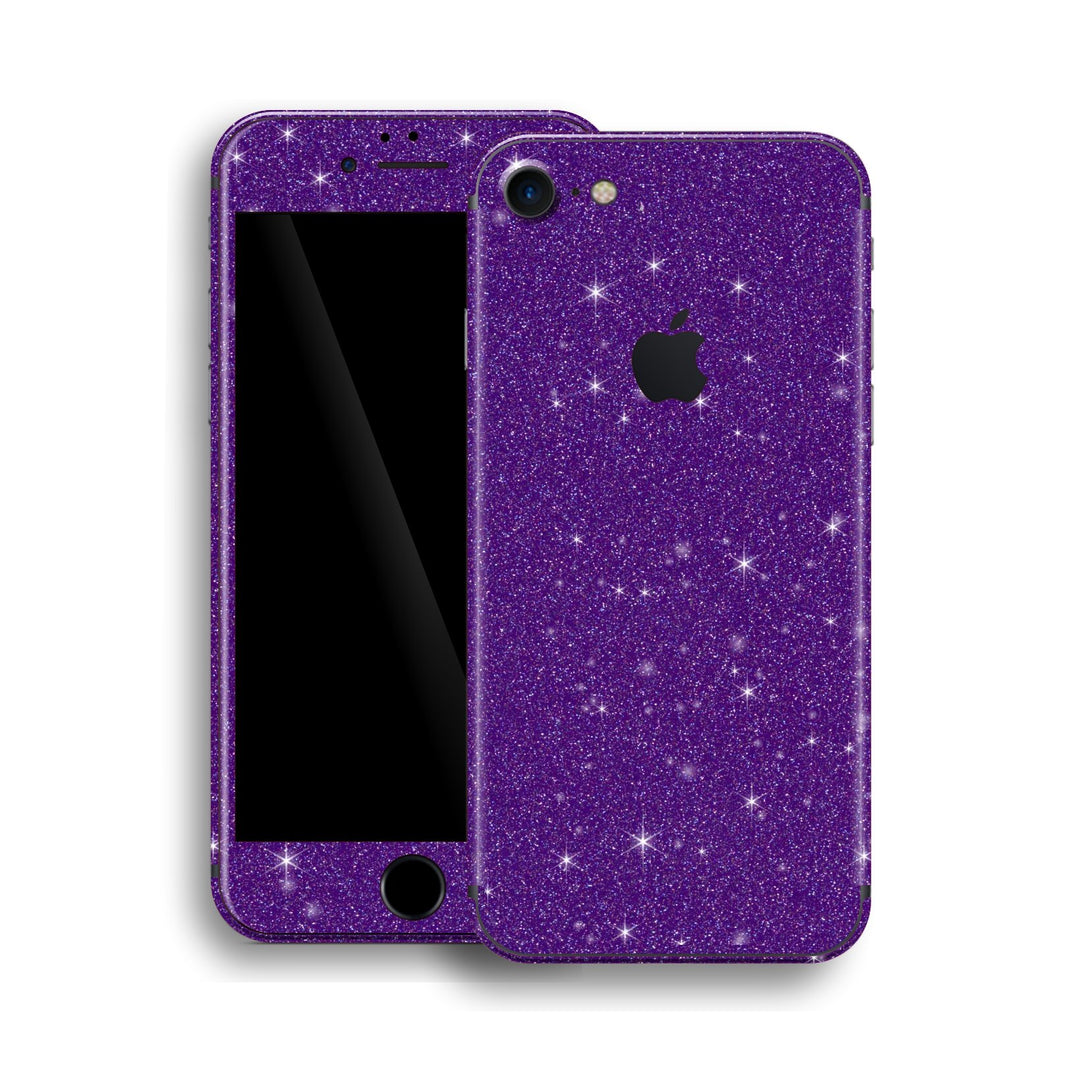 iPhone 8 Diamond PURPLE Shimmering, Sparkling, Glitter Skin, Wrap, Decal, Protector, Cover by EasySkinz | EasySkinz.com