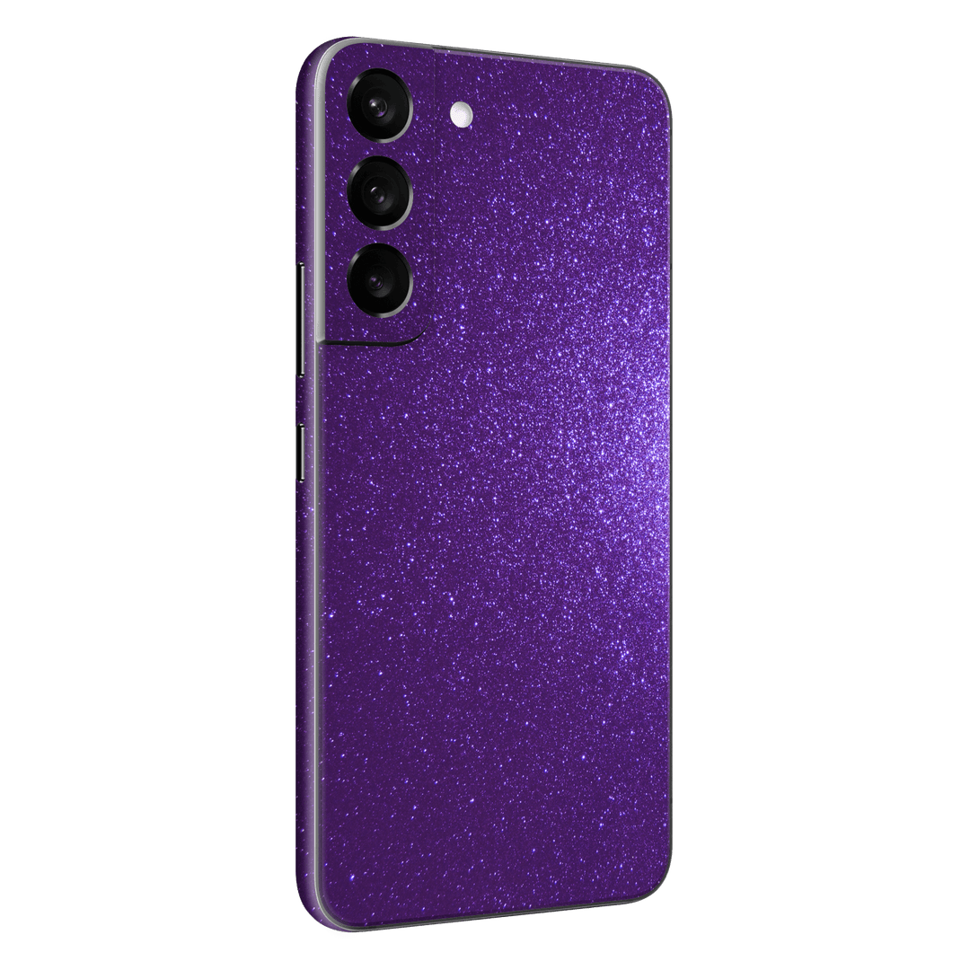 Samsung Galaxy S22+ PLUS Diamond Purple Shimmering Sparkling Glitter Skin Wrap Sticker Decal Cover Protector by EasySkinz | EasySkinz.com