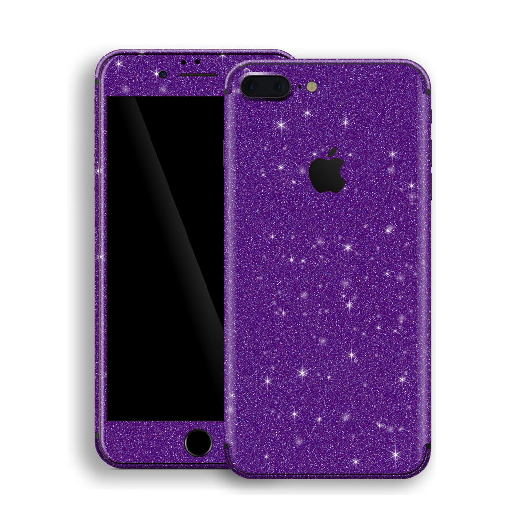 iPhone 8 Plus Diamond Purple Shimmering, Sparkling, Glitter Skin, Decal, Wrap, Protector, Cover by EasySkinz | EasySkinz.com