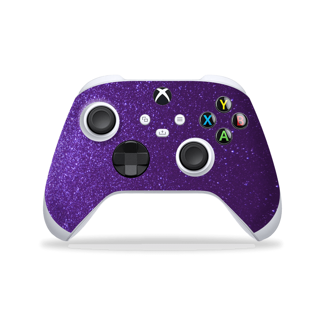 XBOX Series X CONTROLLER Skin - Diamond Purple Shimmering, Sparkling, Glitter Skin, Wrap, Decal, Protector, Cover by EasySkinz | EasySkinz.com