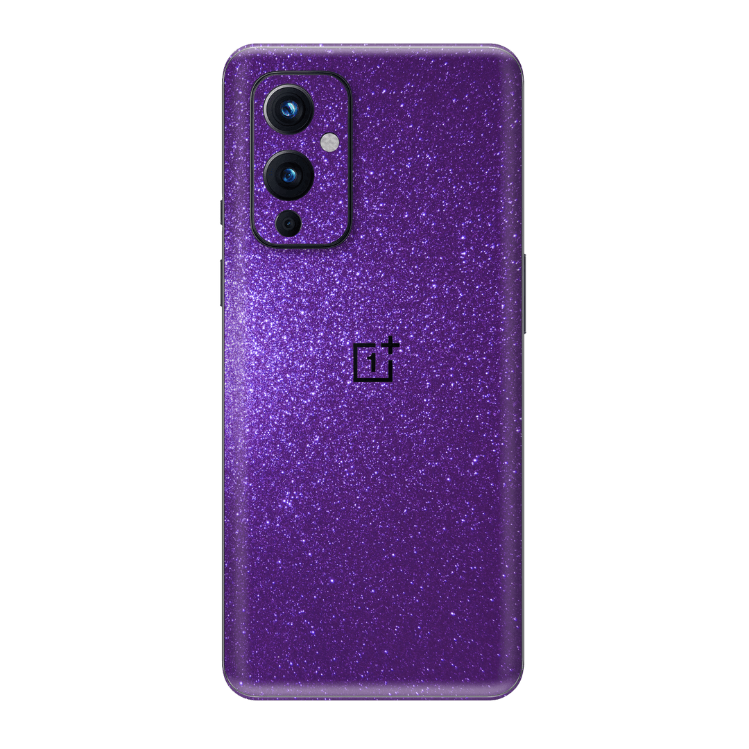 OnePlus 9 Diamond Purple Shimmering Sparkling Glitter Skin Wrap Sticker Decal Cover Protector by EasySkinz