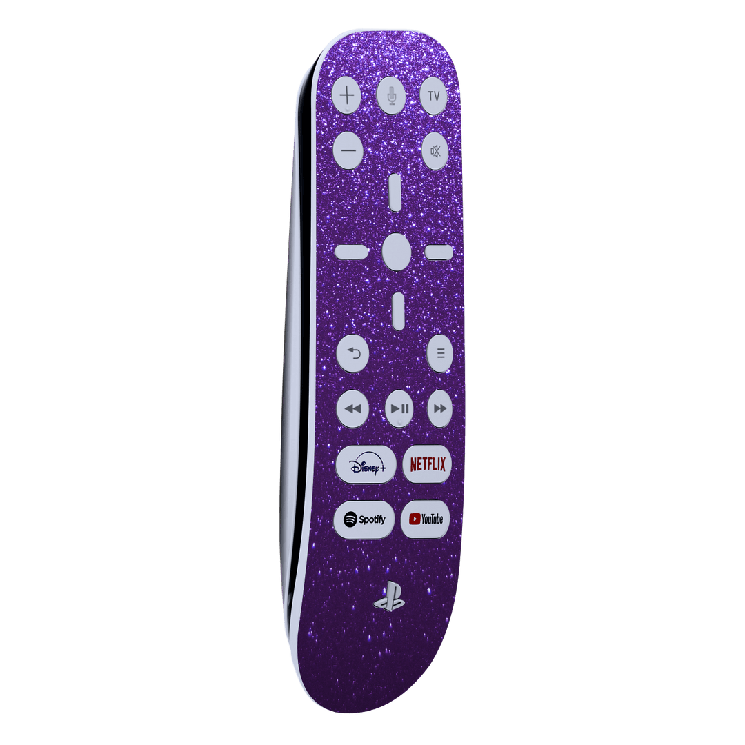 PS5 Playstation 5 Media Remote Skin - Diamond Purple Shimmering Sparkling Glitter Skin Wrap Decal Cover Protector by EasySkinz | EasySkinz.com
