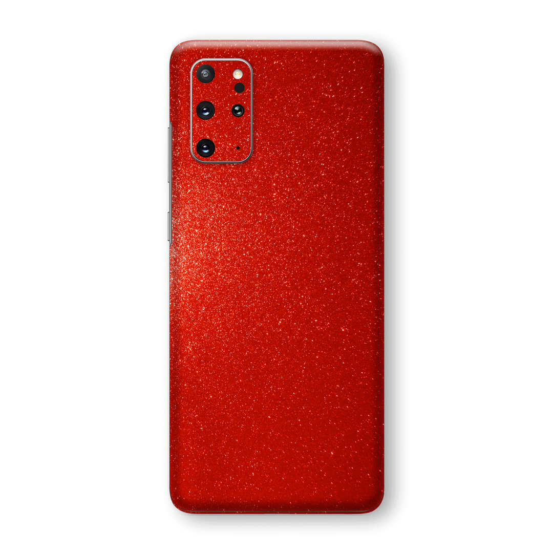 Samsung Galaxy S20+ PLUS Diamond Red Shimmering, Sparkling, Glitter Skin Wrap Sticker Decal Cover Protector by EasySkinz