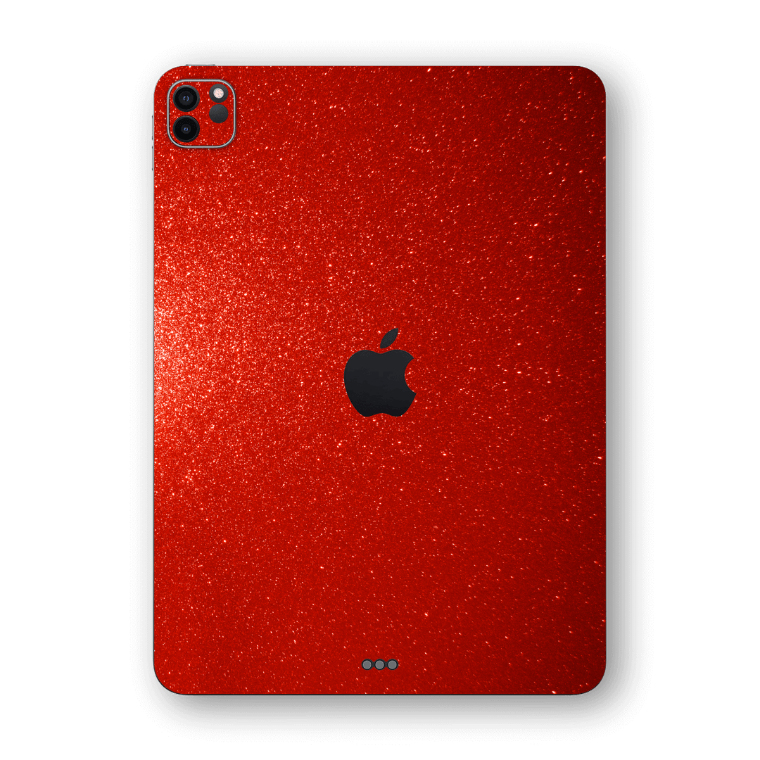 iPad PRO 11" inch 2020 Diamond RED Glitter Shimmering Skin Wrap Sticker Decal Cover Protector by EasySkinz