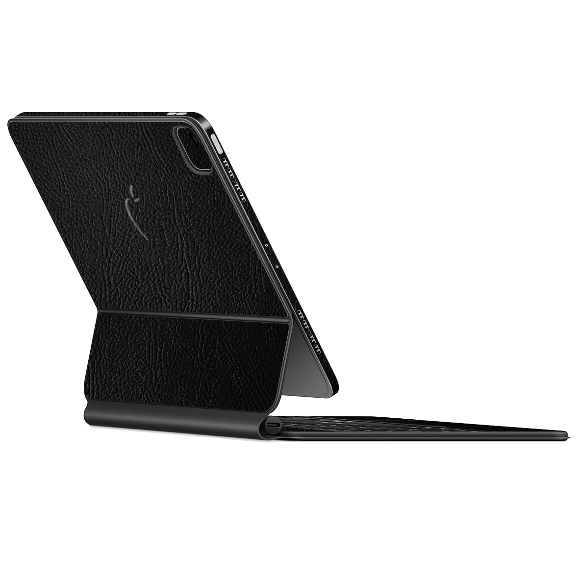 Magic Keyboard for iPad AIR (4th Gen, 2020) Luxuria Riders Black Leather Jacket 3D Textured Skin Wrap Sticker Decal Cover Protector by EasySkinz